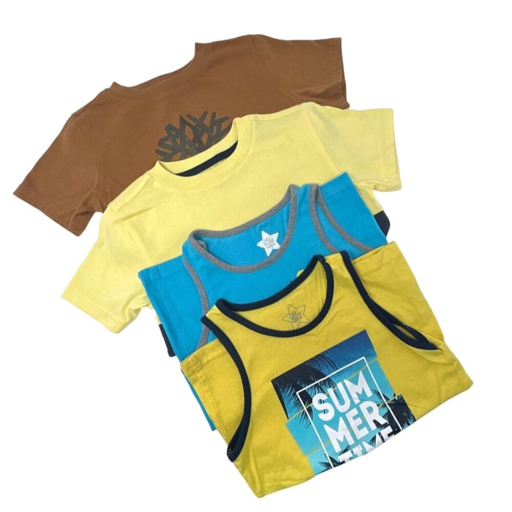Boy's Clothes - 2 T-shirts, and 2 Tank Tops -‎ Size 6